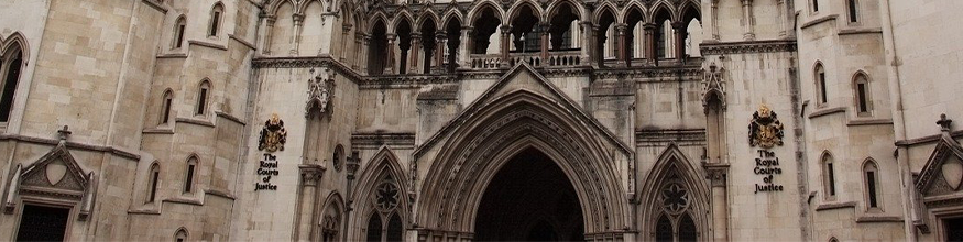 the Royal Courts of Justice, London